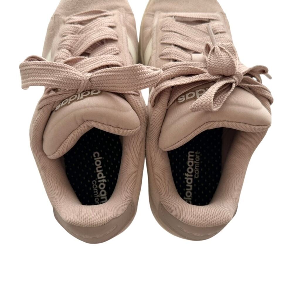 Adidas Grand Court Alpha Sneakers Taupe Pink Size 9.5 Cloudfoam Comfort Fashion - Picture 4 of 8
